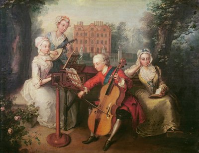 Frederick, Prince of Wales and his Sisters by Philippe Mercier